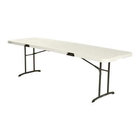 Lifetime Lifetime Portable Fold-in-Half Plastic Table, 30 x 96, Almond 80175